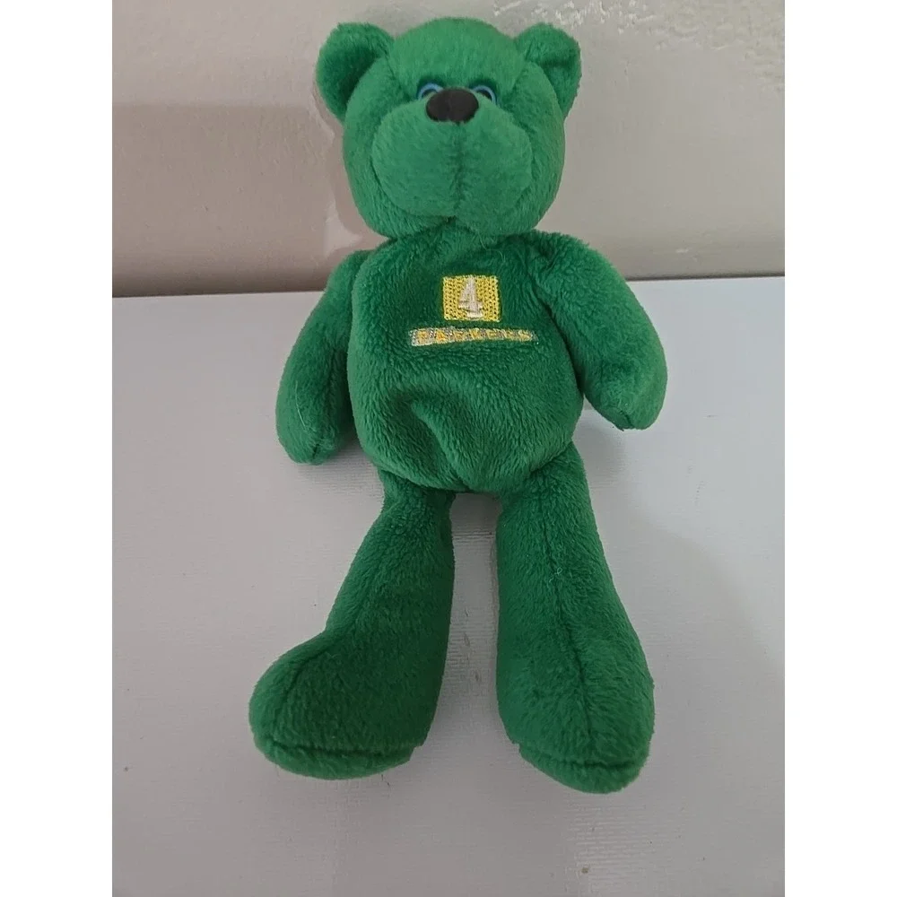 Vtg 1998 Brett Favre Beanie Bear Green Bay Packers NFL Limited Treasures Plush 4